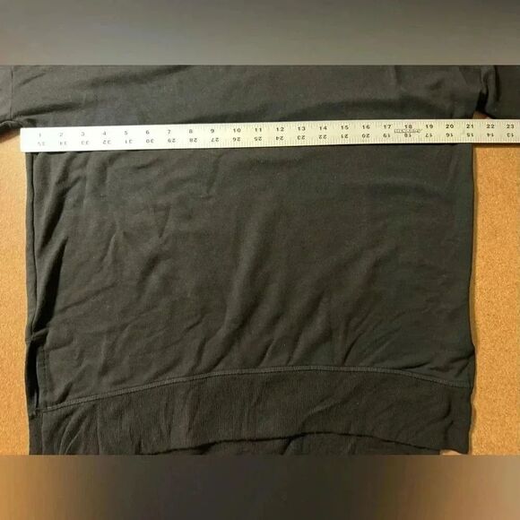 Athleta Super Soft Tunic Sweatshirt | Black | Size Small - Picture 2 of 7